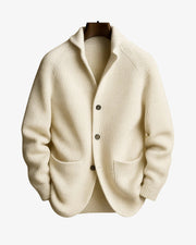 Ribbed Button-Front Cardigan Knit Clothing