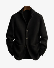Ribbed Button-Front Cardigan Knit Clothing