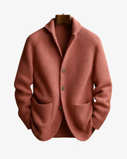 Ribbed Button-Front Cardigan Knit Clothing