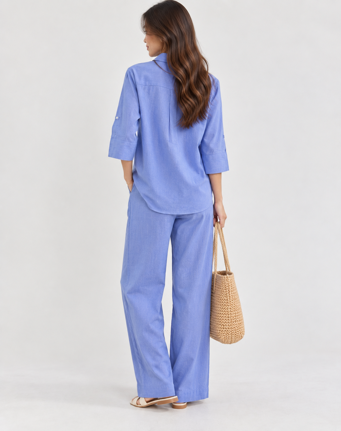 Relaxed Linen Shirt and Pants Set