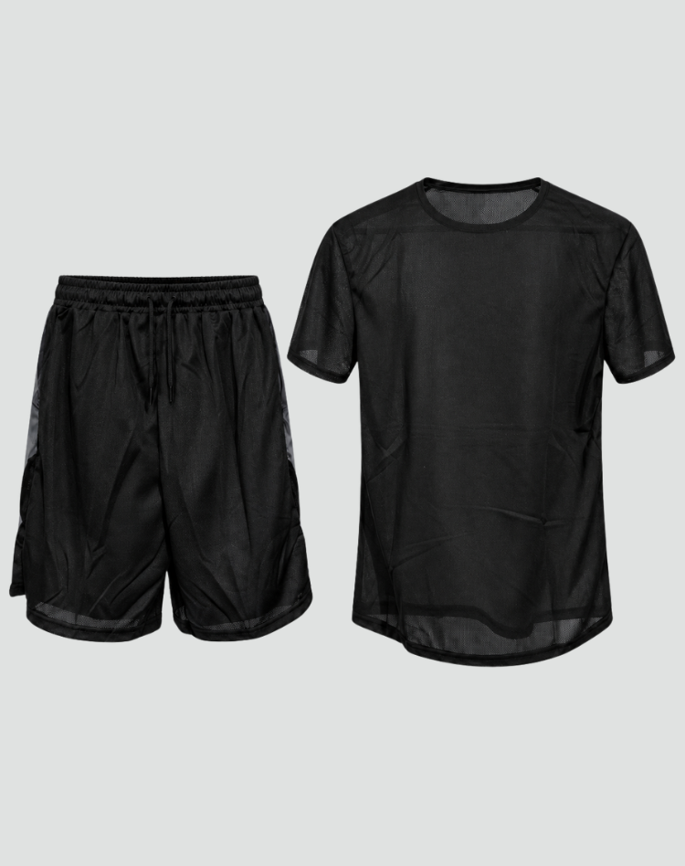Men's Quick-Dry Sports Set Fabric Training Running