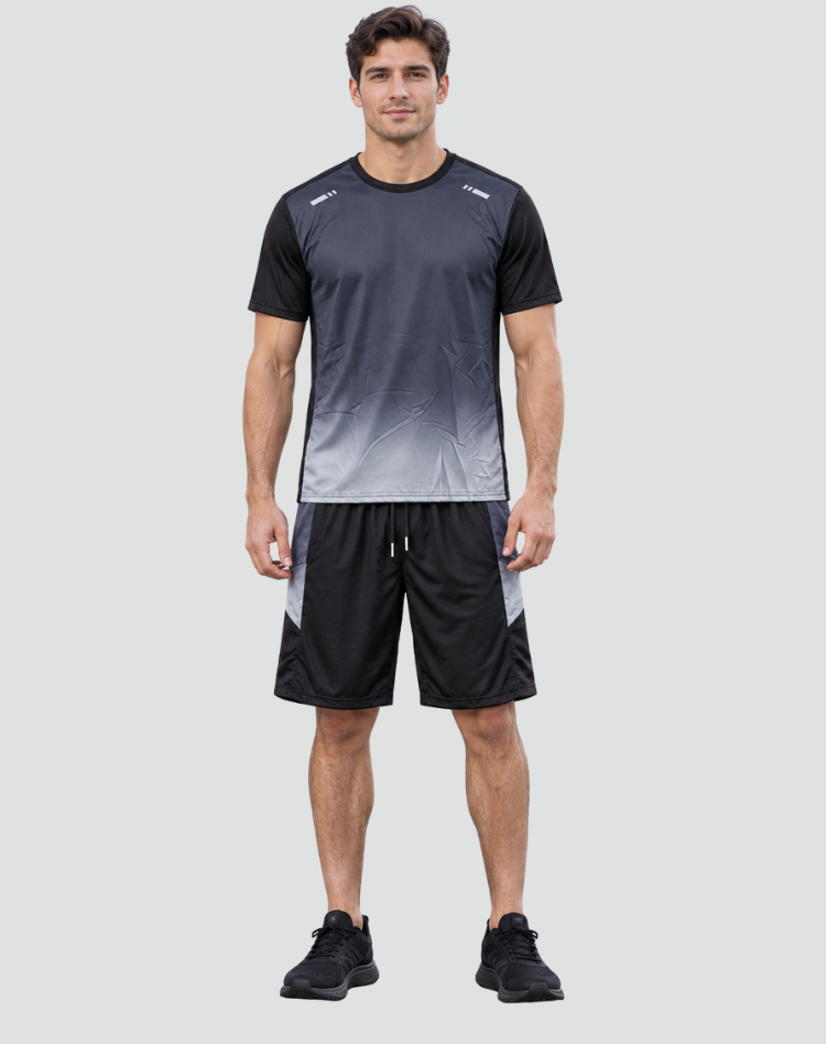 Men's Quick-Dry Sports Set Fabric Training Running