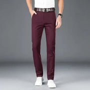 Slim-Fit Men's Trousers with Stretch for Stylish Wedding Guest Outfits
