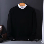 Soft Crew Neck Men's Sweater for Comfort and Elegant Outfits