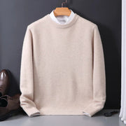 Soft Crew Neck Men's Sweater for Comfort and Elegant Outfits