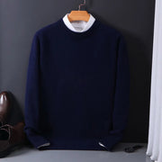 Soft Crew Neck Men's Sweater for Comfort and Elegant Outfits