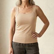 Square Neck Tank Top Everyday Comfort Style Breathable