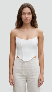 Strapless Corset Top with Boning