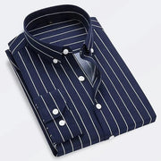 Striped Cotton Button-Up Shirt Casual Wear