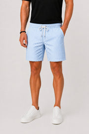 Striped Drawstring Swim Shorts