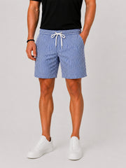 Striped Drawstring Swim Shorts