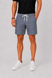 Striped Drawstring Swim Shorts