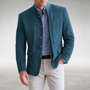 Structured Button-Up Jacket Style Cardigan-Inspired Casual Wear Pockets