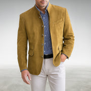Structured Button-Up Jacket Style Cardigan-Inspired Casual Wear Pockets