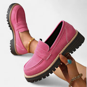 Supportive Orthopedic Heeled Loafers Casual Slip-On Style