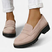 Supportive Orthopedic Heeled Loafers Casual Slip-On Style