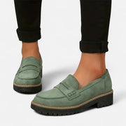 Supportive Orthopedic Heeled Loafers Casual Slip-On Style