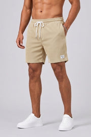 Men's Textured Corduroy Swim Shorts for Beachwear and Summer Fun