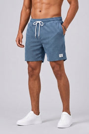 Men's Textured Corduroy Swim Shorts for Beachwear and Summer Fun
