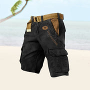 Utility Cargo Shorts with Multi-Pockets Design Outdoor Casual Wear Pockets Adjustable