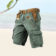 Utility Cargo Shorts with Multi-Pockets Design Outdoor Casual Wear Pockets Adjustable