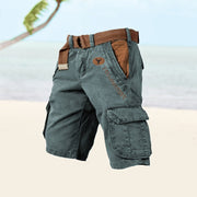 Utility Cargo Shorts with Multi-Pockets Design Outdoor Casual Wear Pockets Adjustable