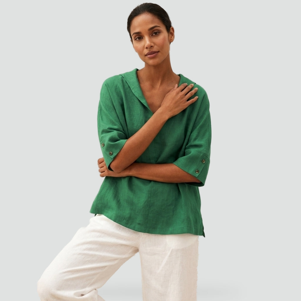 v-neck-linen-blouse-1