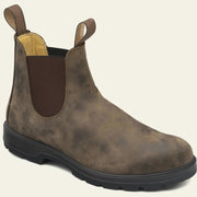 Waterproof Leather Chelsea Boots with Elastic Side Panels for Men