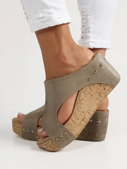 Wedge Slide Sandals with Cushioned Footbed Style Casual Wear