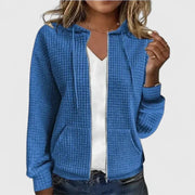 Lightweight Knit Cardigan with Full Zip and Front Pockets for Women