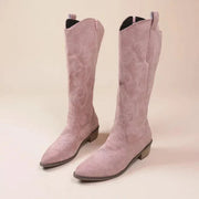 Women's Embroidered Western Cowgirl Boots for Trendy Fall Outfits