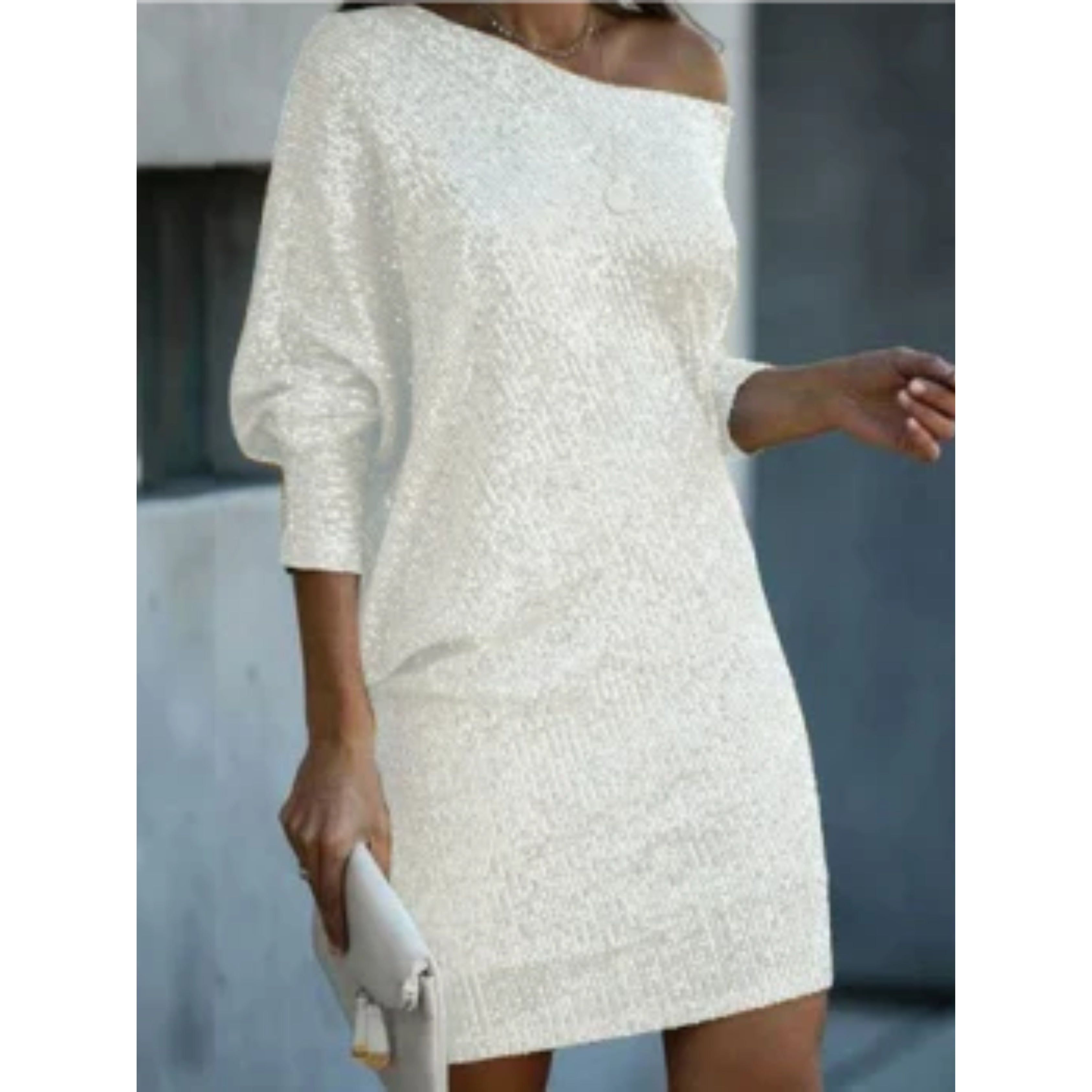 Robe de Soirée pour Femme | Sequins Contrastés, Éblouissante & Festive adapté aux tenues polyvalentes.