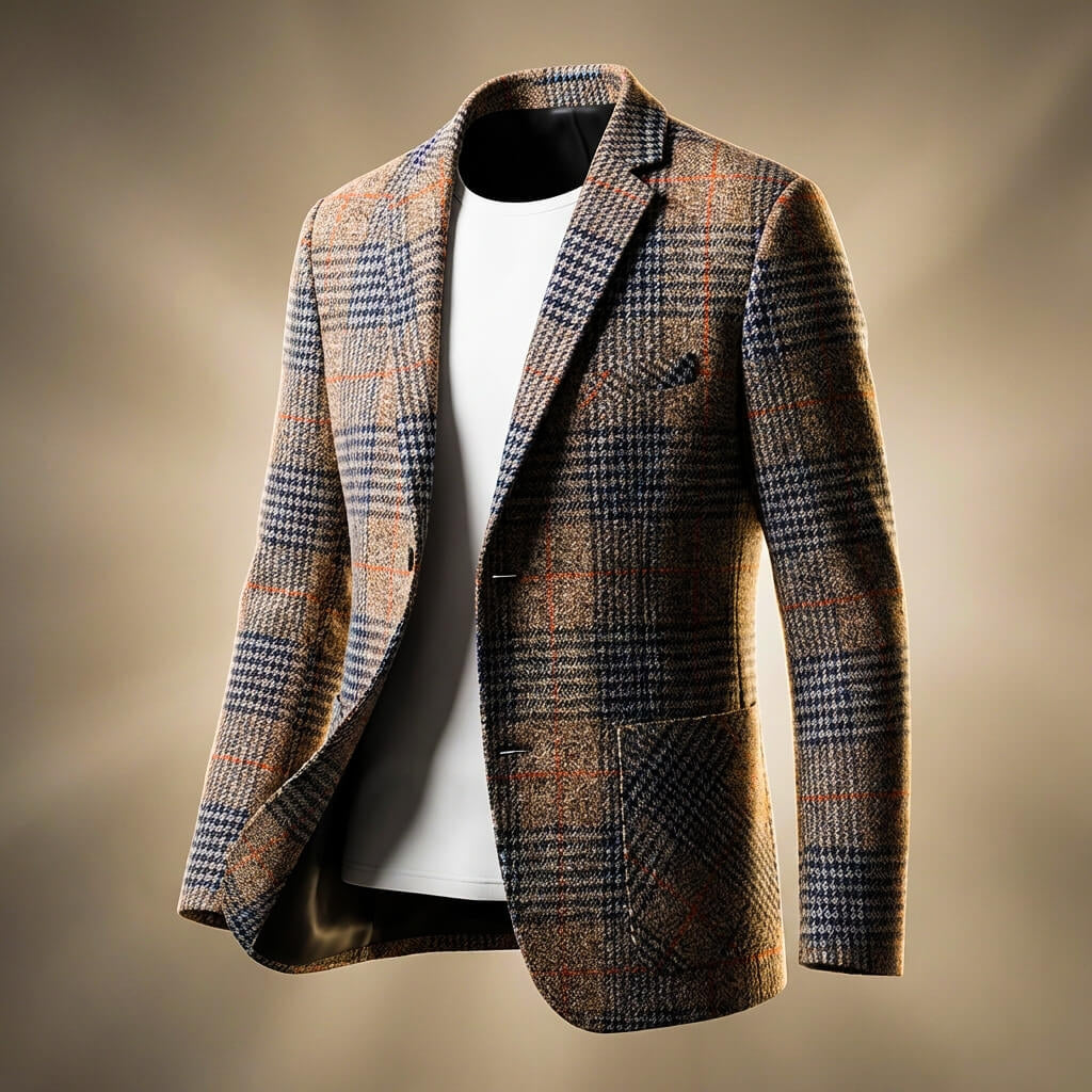 Charles Houndstooth Wool Blazer - York Miller
