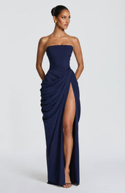 Women's Glamorous Strapless Maxi Dresses for Wedding Attendee Style