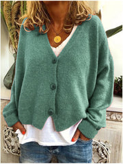 Lightweight Open-Front Knit Cardigan with Relaxed Drape for Women