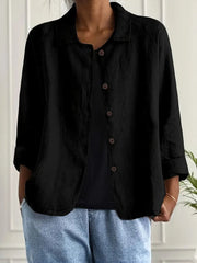 Women's Lightweight Cotton Blouse for Transitional Weather