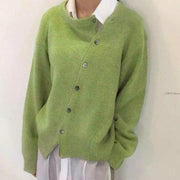 Women's Luxe Buttoned Sweater for Simple Chic Style