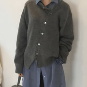 Women's Luxe Buttoned Sweater for Simple Chic Style