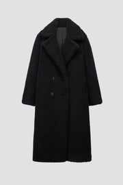 Women's Luxe Faux Fur Coats with Double Breasted Closure