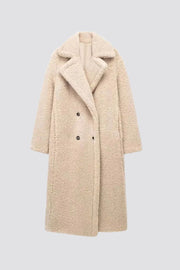 Women's Luxe Faux Fur Coats with Double Breasted Closure