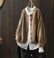 Women's Oversized Cardigan with Pockets for Cozy Comfort