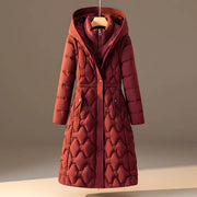 Women's Quilted Lightweight Winter Coat with Hood for Warmth