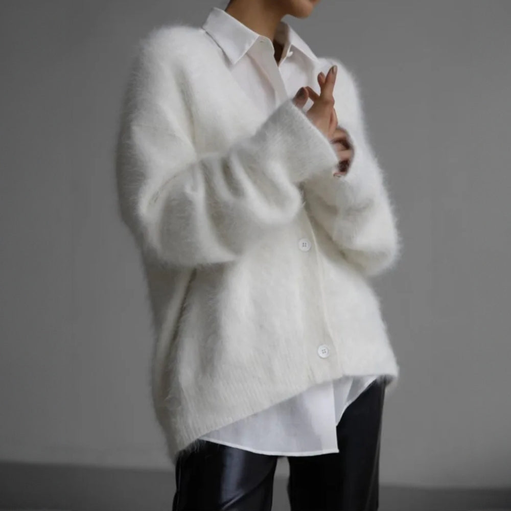 Olivia | Cashmere Cardigan Loose Fit Soft Comfortable Layering Piece 6