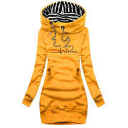 Women's Relaxed Hooded Jacket with Pockets for All-Day Comfort