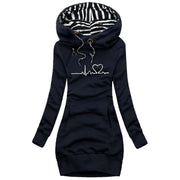 Women's Relaxed Hooded Jacket with Pockets for All-Day Comfort