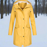 Women's Relaxed Weatherproof Rain Jacket with Hood