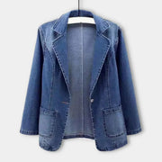 Women's Sleek Denim Jacket for Versatile Everyday Style