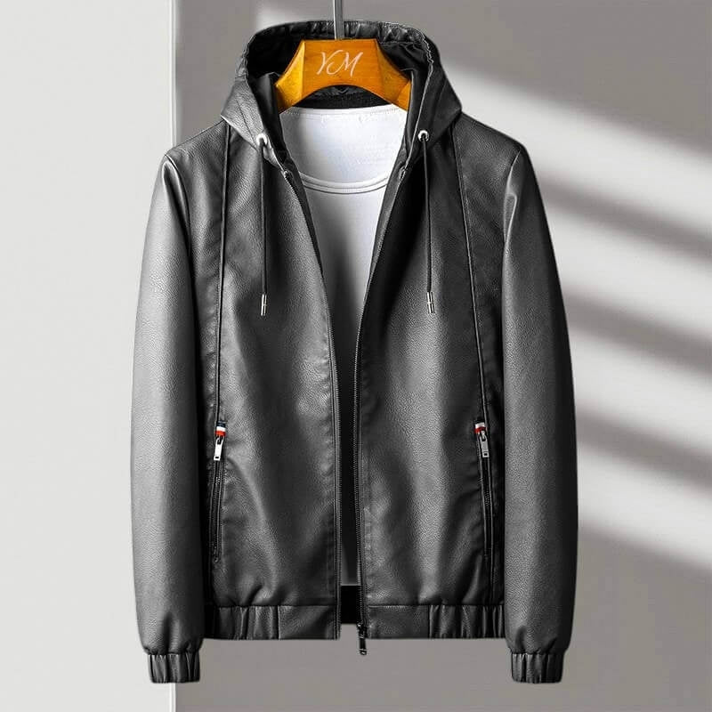Aspen Hooded Leather Jacket - York Miller