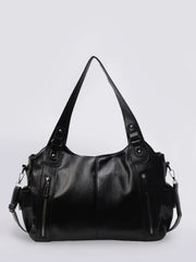Women's Vegan Leather Shoulder Bag with Practical Design