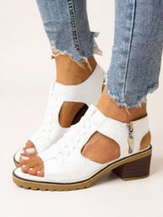 Women's Tall Cushioned Block Heel Sandals for Casual Wear
